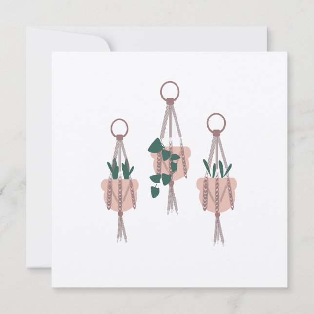 Illustration av Macrame Plant Hanger Planter Pots (Framsida)