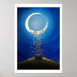 Illustration av målarduk poster