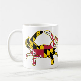 Illustration av Maryland Flagga Crab Kaffemugg