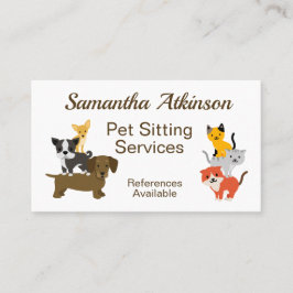 Illustration av matsmältningsbeståndet i Pet Sitta Visitkort