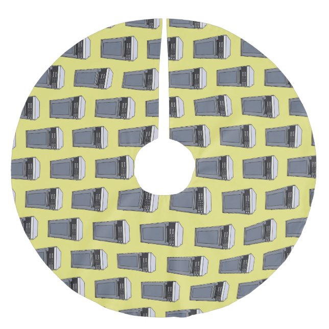 illustration av mikrovågans tecknad julgransmatta borstad polyester (Framsidan)