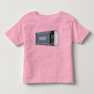 illustration av mikrovågans tecknad t shirt