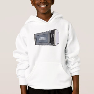 illustration av mikrovågans tecknad t shirt