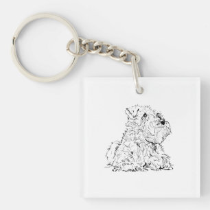 Illustration av miniatyr schnauzer