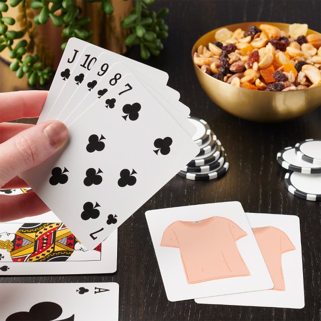 Illustration av minimalistisk persikobild casinokort (Skapare uppladdad)