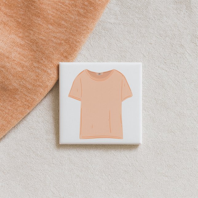 Illustration av minimalistisk persikobild knapp (Skapare uppladdad)