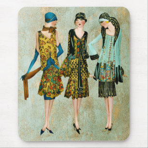 Illustration av Mode i vintage 1930 Musmatta