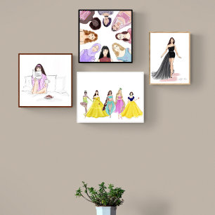 illustration av mode, skiss, poster