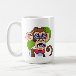 Illustration av monkey-tecken för funny Tecknad Kaffemugg