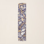 Illustration av Mönster i den vita Blommigten guld Sjal<br><div class="desc">Denna elegant och det moderna mönster är perfekt för snyggten och trendiget. Den har en faux-tryckt guld-folie, vit, grått och marin blå, handritad blomma och löv illustration mönster. Det är en chic, söt, unik och lyxdesign, perfekt för det sofistikerade och klassade dam. Alla blommor och löv är ett slags "one-of-sort"...</div>