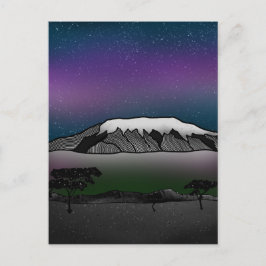 illustration av Mount Kilimanjaro Vykort