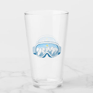 Illustration av Mountain Ski Goggles Glaskopp