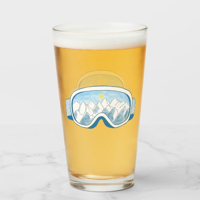 Illustration av Mountain Ski Goggles Glaskopp (Framsida fylld)