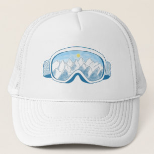 Illustration av Mountain Ski Goggles Keps