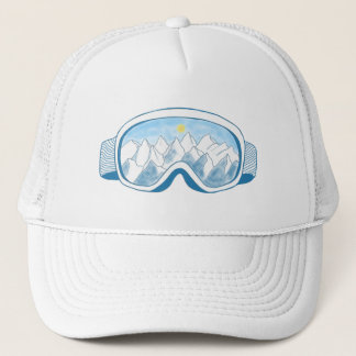Illustration av Mountain Ski Goggles Keps