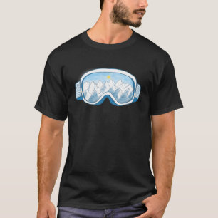 Illustration av Mountain Ski Goggles T Shirt
