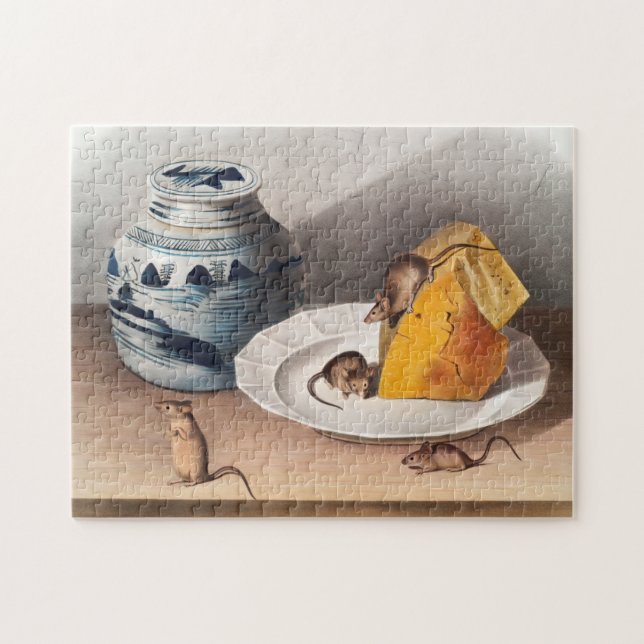 Illustration av mus (musculus) pussel (Horisontell)