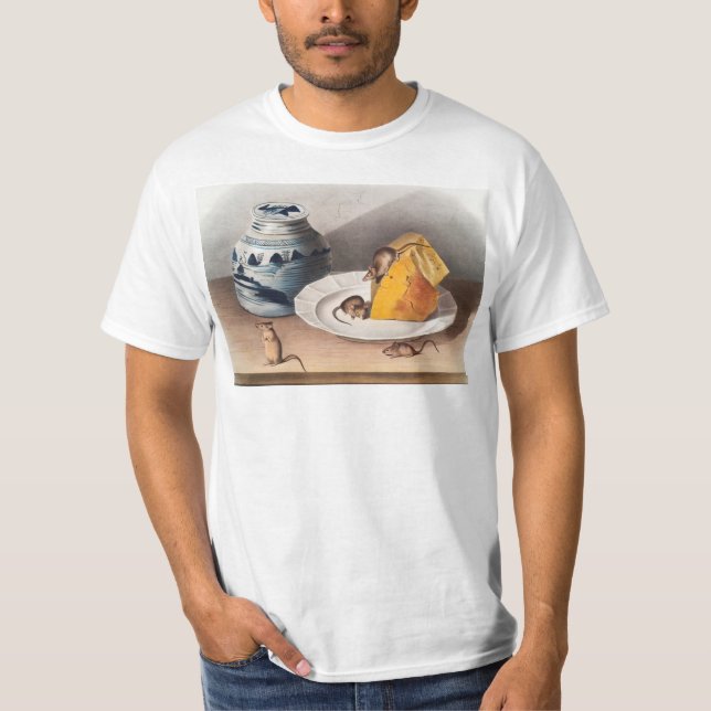 Illustration av mus (musculus) t shirt (Framsida)