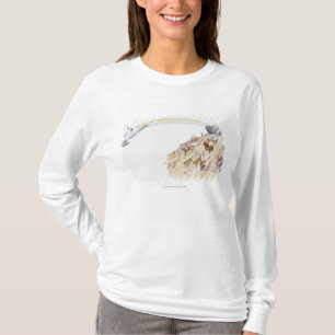 Illustration av Noahs ark med att lämna för djur T-shirt