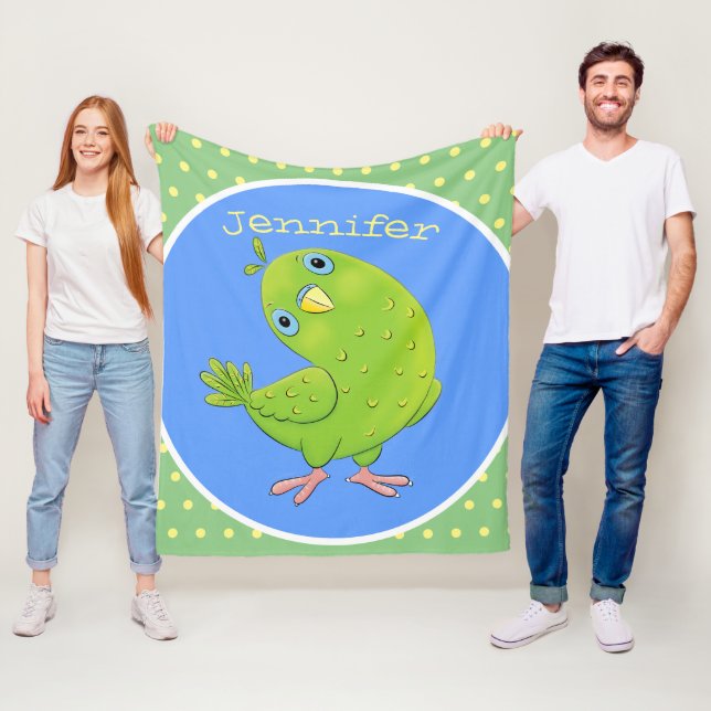 illustration av nyfiken tecknad för  paraketer för fleecefilt (På plats)