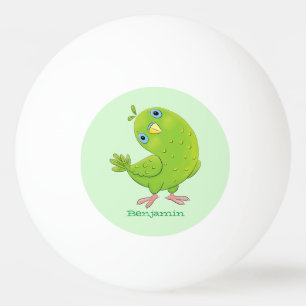 illustration av nyfiken tecknad för paraketer för pingisboll