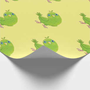 illustration av nyfiken tecknad för paraketer för presentpapper