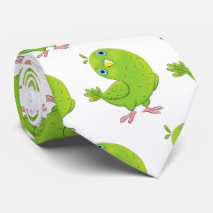 illustration av nyfiken tecknad för paraketer för slips