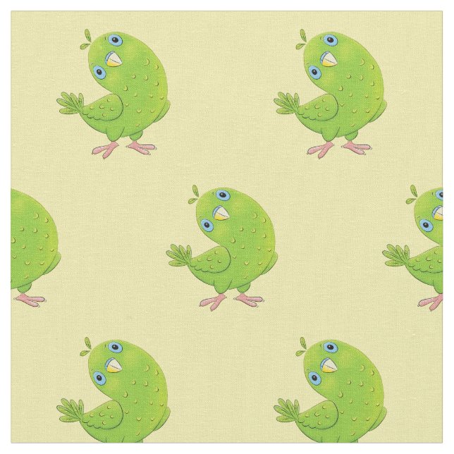 illustration av nyfiken tecknad för  paraketer för tyg (Närbild)