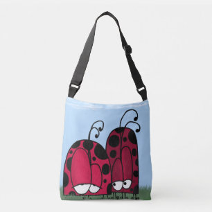 Illustration av oönskad Kärlek Ladybug Axelväska