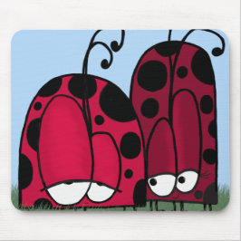 Illustration av oönskad Kärlek Ladybug Musmatta