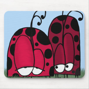 Illustration av oönskad Kärlek Ladybug Musmatta