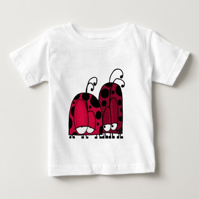 Illustration av oönskad Kärlek Ladybug T Shirt (Framsida)
