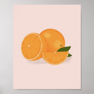 illustration av orangen poster