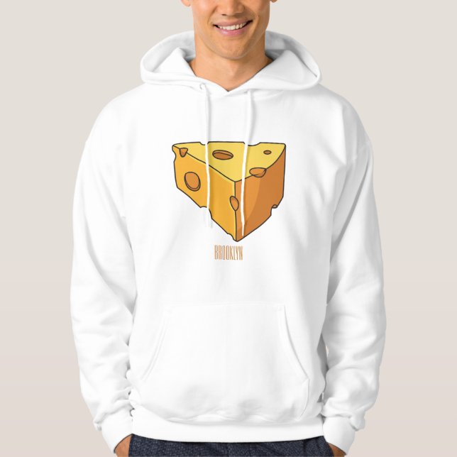 illustration av ostens tecknad hoodie (Framsida)