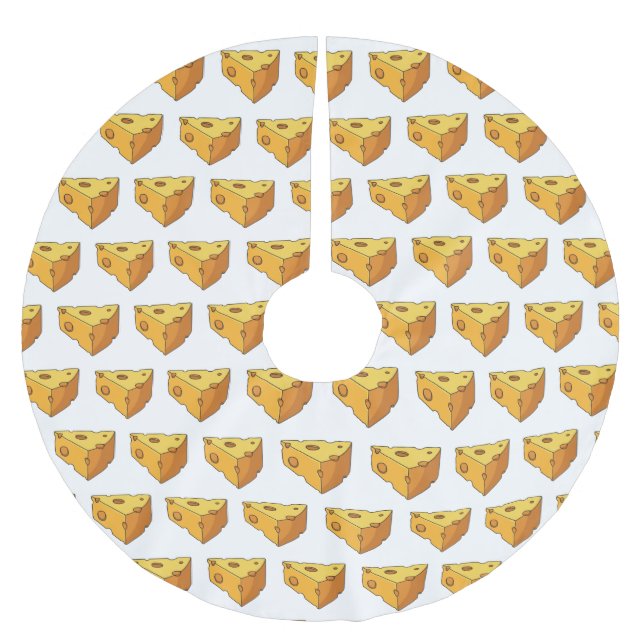 illustration av ostens tecknad julgransmatta borstad polyester (Framsidan)