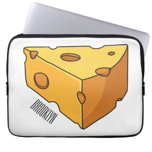 illustration av ostens tecknad laptop fodral