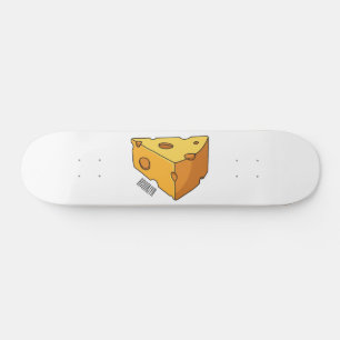 illustration av ostens tecknad mini skateboard bräda 18,5 cm