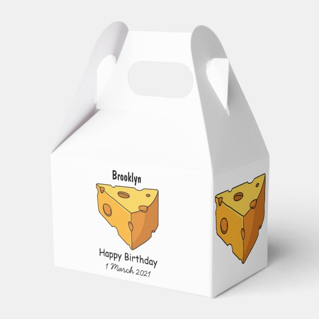 illustration av ostens tecknad presentaskar (Framsidan Sidan)
