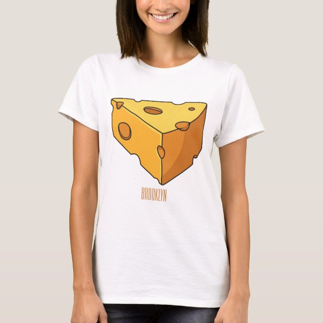 illustration av ostens tecknad t shirt (Framsida)
