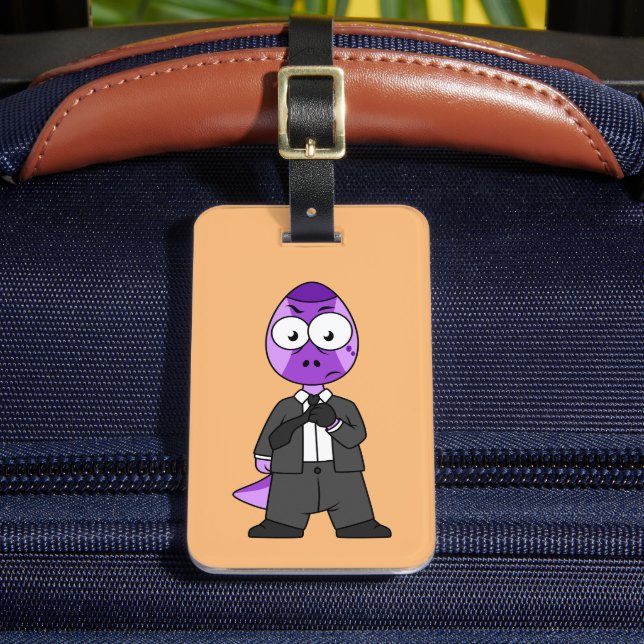 Illustration av Pachycephalosaurus Transporter. Bagagebricka (Framsida Insitu 2)