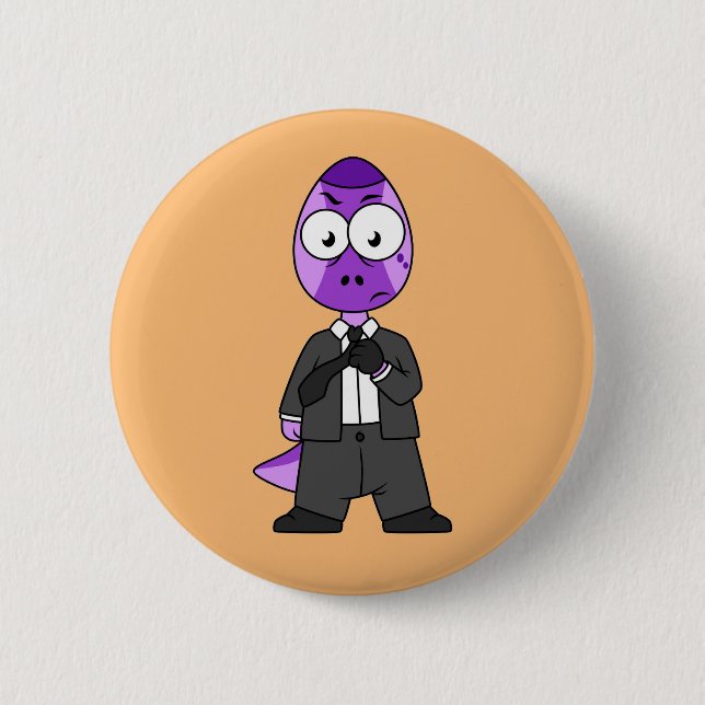 Illustration av Pachycephalosaurus Transporter. Knapp (Framsida)