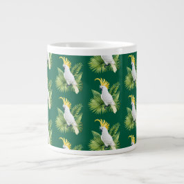 Illustration av papegoja kakadua jumbo mugg