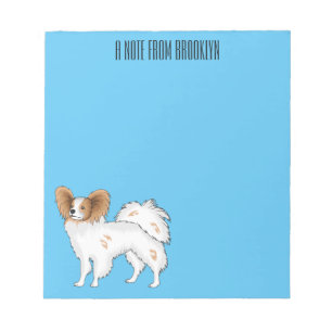 illustration av Papillons hund tecknad Anteckningsblock