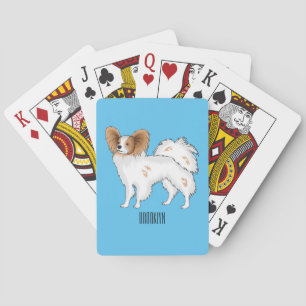 illustration av Papillons hund tecknad Casinokort
