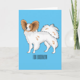 illustration av Papillons hund tecknad Kort
