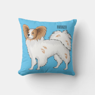 illustration av Papillons hund tecknad Kudde