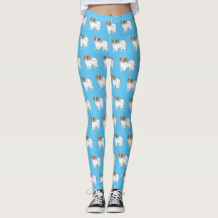 illustration av Papillons hund tecknad Leggings