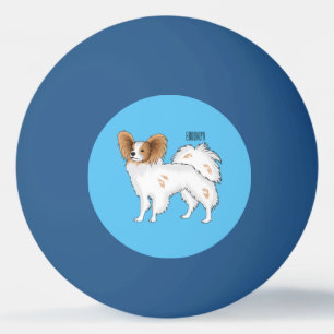 illustration av Papillons hund tecknad Pingisboll