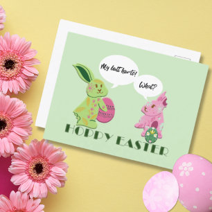 Illustration av Påskhare för Rosa av Grönt Helg Vykort