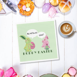 Illustration av Påskhare för Rosa av Grönt Pappersservett